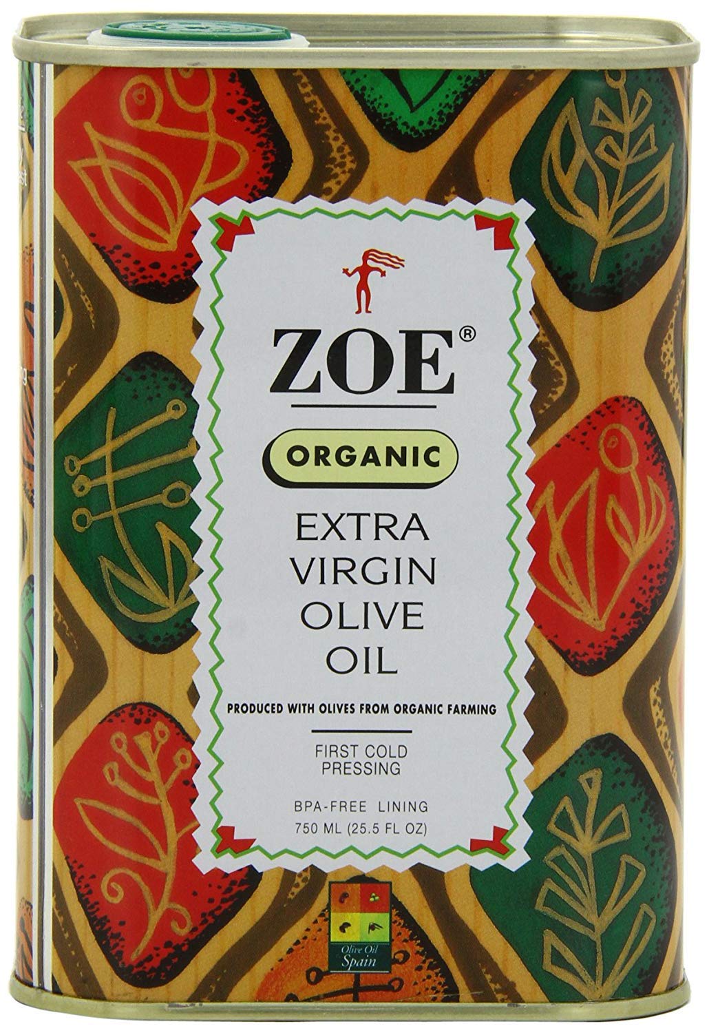 ZOE Organic Extra Virgin Olive Oil bottle close-up highlighting aromatic bouquet