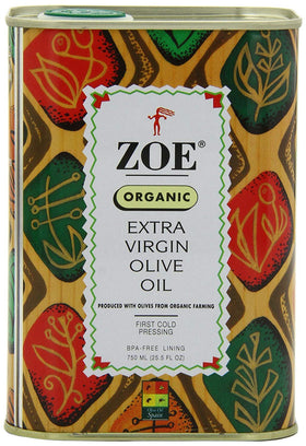 ZOE Organic Extra Virgin Olive Oil bottle close-up highlighting aromatic bouquet
