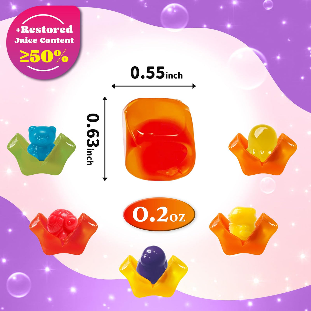 Zofia Sweet allergen-free gummies emphasize real fruit juice benefits