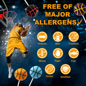 ZOFIA SWEET basketball-themed candies ideal for game-day treats and giveaways