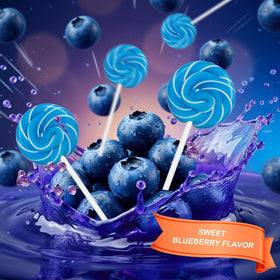 Zofia Sweet individually wrapped blueberry swirl lollipops for easy sharing