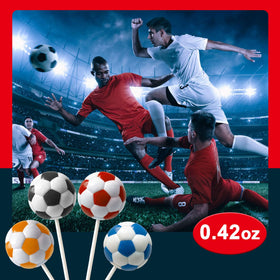 ZOFIA SWEET Golazo soccer ball candy lollipops offer versatile treats for classrooms and parties.