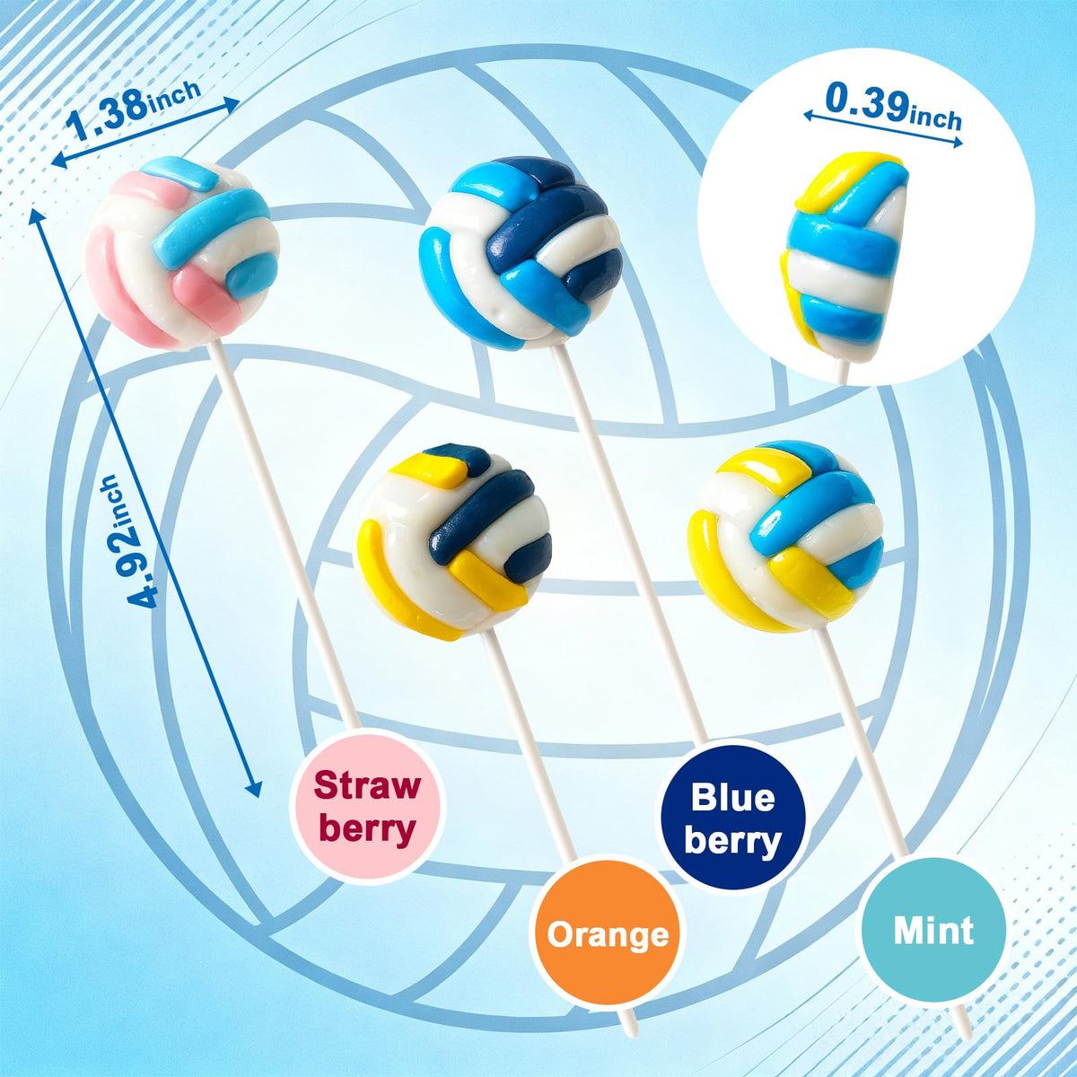Zofia Sweet mixed fruit flavors lollipops for fans and players