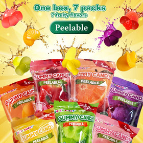 ZOFIA SWEET fruit-shaped gummies with real fruit juice.