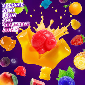 Zofia Sweet peelable shell outer image highlights colorful gummies