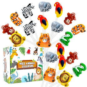 ZOFIA SWEET Safari lollipops collection with eight animal shapes for parties