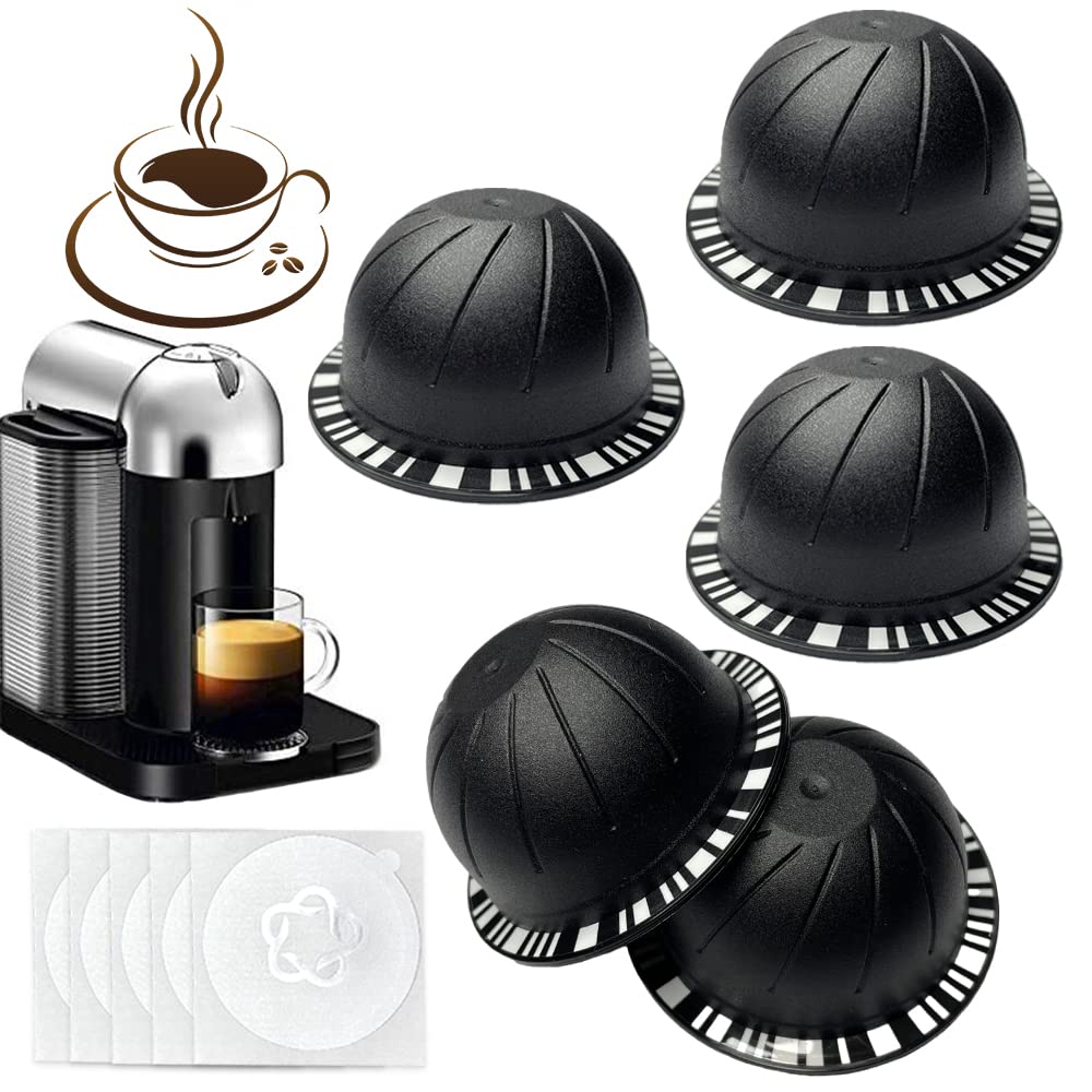 Zokrintz reusable Vertuo pod closeup with easy-seal design for refills