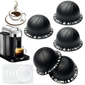 Zokrintz reusable Vertuo pod closeup with easy-seal design for refills