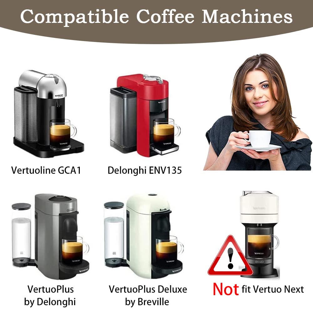 Zokrintz Vertuo pod 150ml brew ready image highlighting compact option