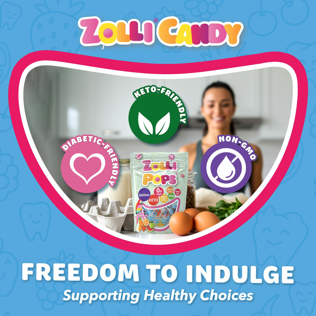 Zollipops after-meal post-treat use in backpacks and lunchboxes.
