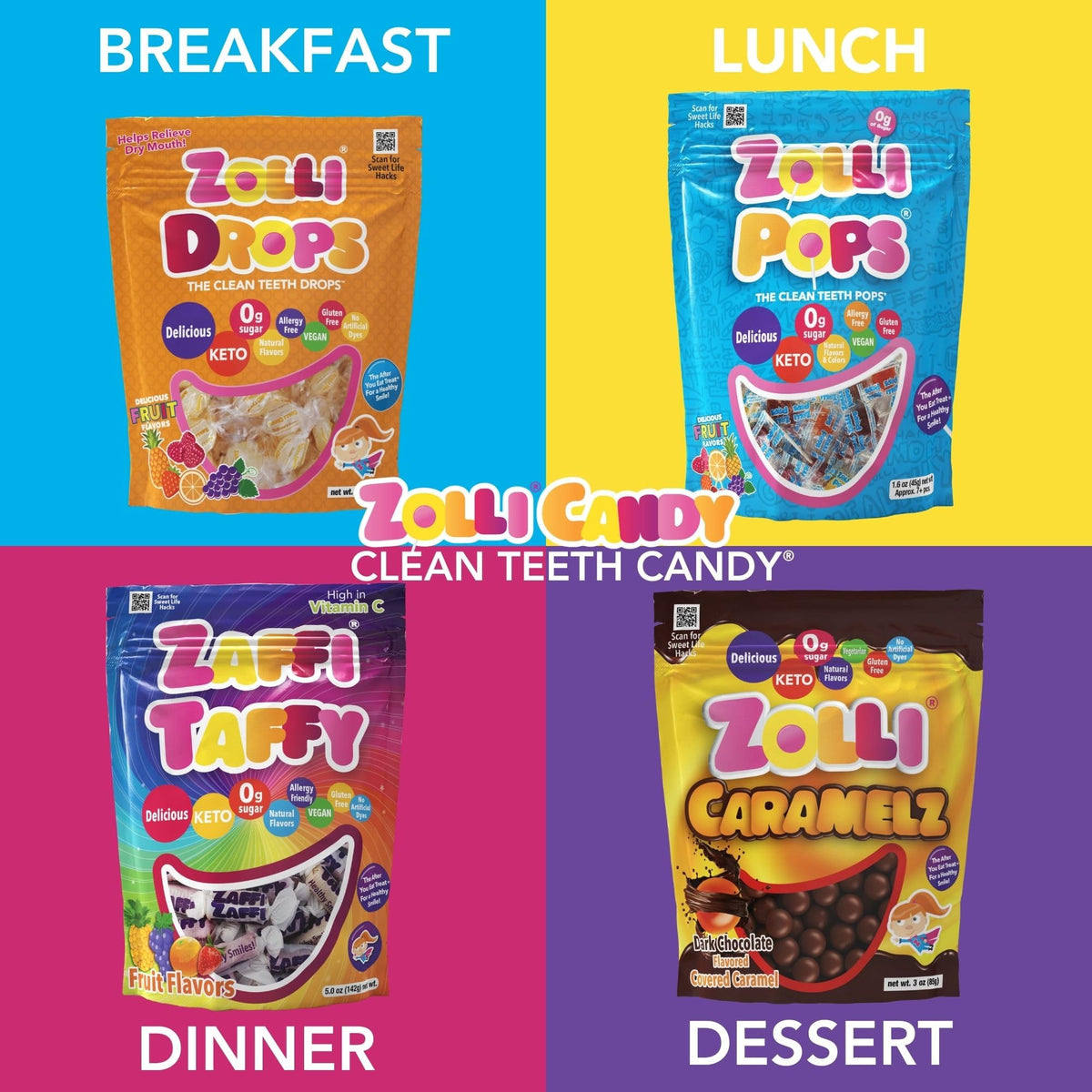 Zollipops on-the-go snack in purse or backpack after meals.