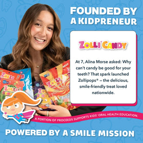 Zollipops travel-friendly, classroom-friendly lollipops for parties.
