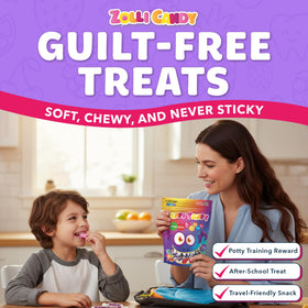 Nutrition label shows vitamin C fortification and sugar-free formula.