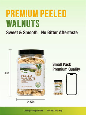 Zorrer glossy roasted walnut halves aroma