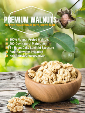 Zorrer walnut halves deliver a smooth, crisp bite