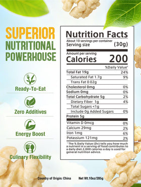 Zorrer walnut halves topping a salad for texture and flavor