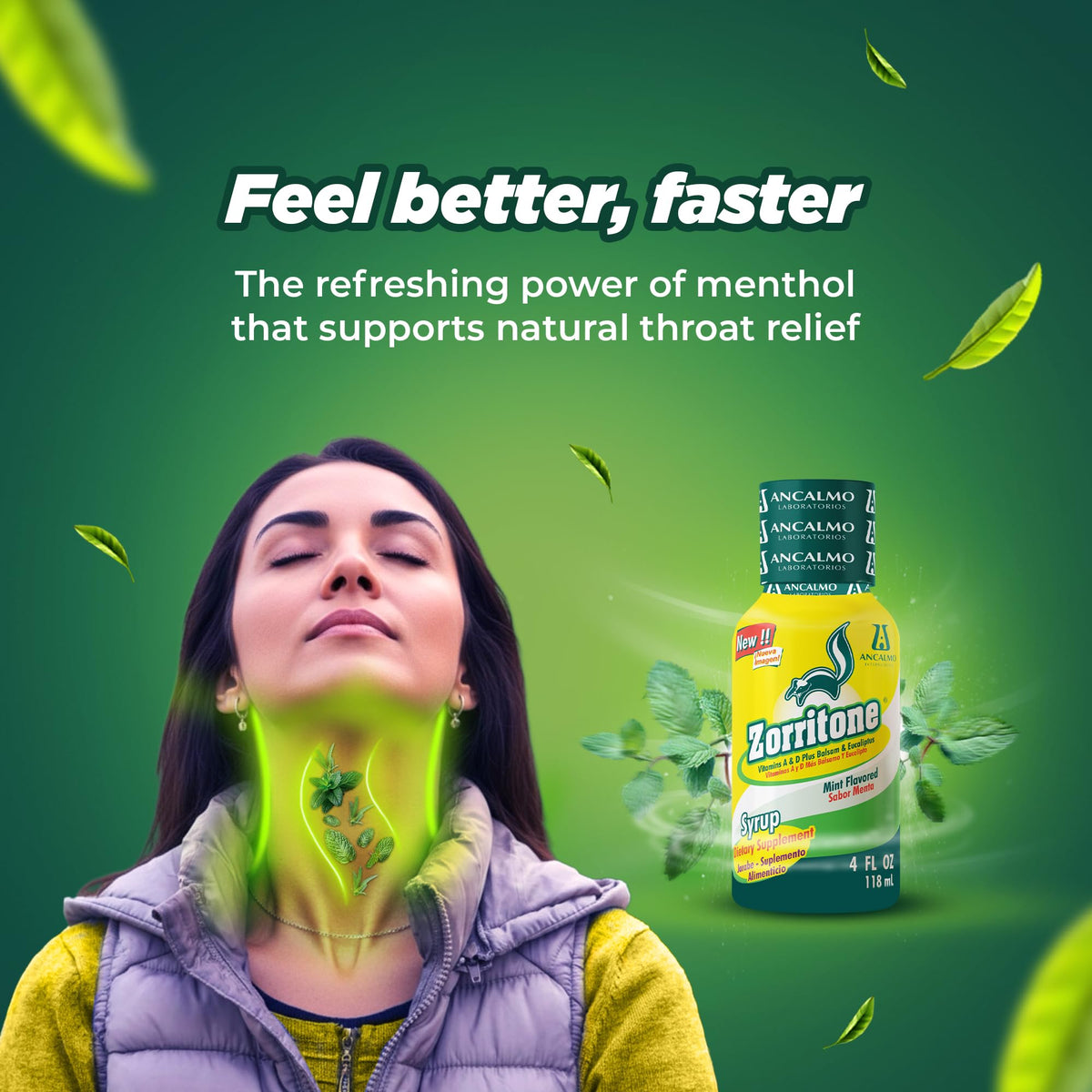 Zorritone two-bottle-pack 4oz showcases convenient, long-lasting relief.