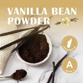 Zorvita vanilla powder being used in baking to enhance cakes and cookies.