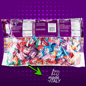 Close-up of Zotz fizzy candy center showing tangy fizz detail