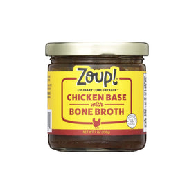 Zoup! Chicken Bone Broth Culinary Concentrate jar showing clean-label flavor for soups.