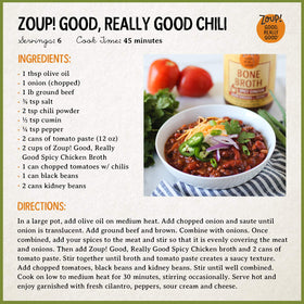 Zoup label highlights gluten-free and keto-friendly option