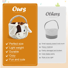 ZRPSIZP Easter Basket ideal indoor-outdoor decor for Easter gatherings