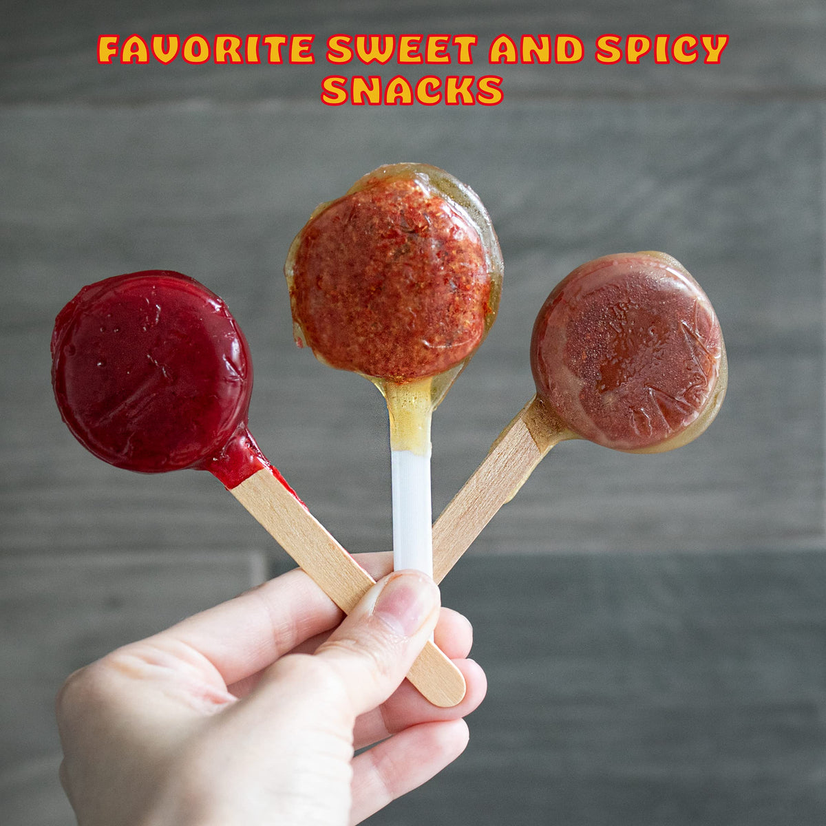 Chilito lollipops displayed on a party platter for festive desserts