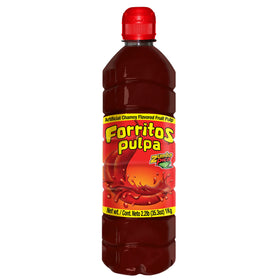 Zumba Pica Forritos Chamoy sauce bottle pour over fruit and snacks