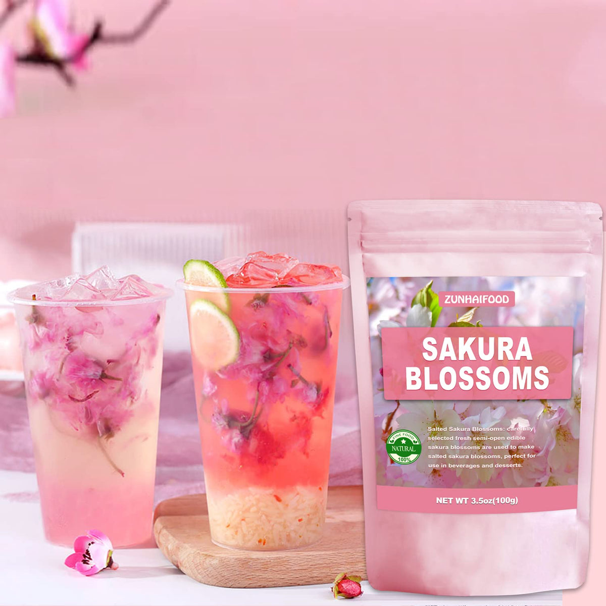 Zunhai Food salted blossoms stored in fridge to preserve fragrance.